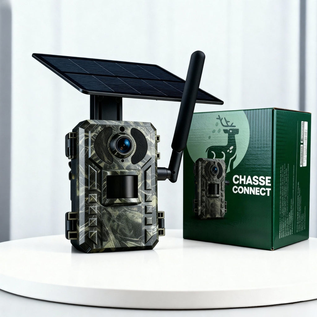Caméra de chasse 4G solaire avec panneau solaire