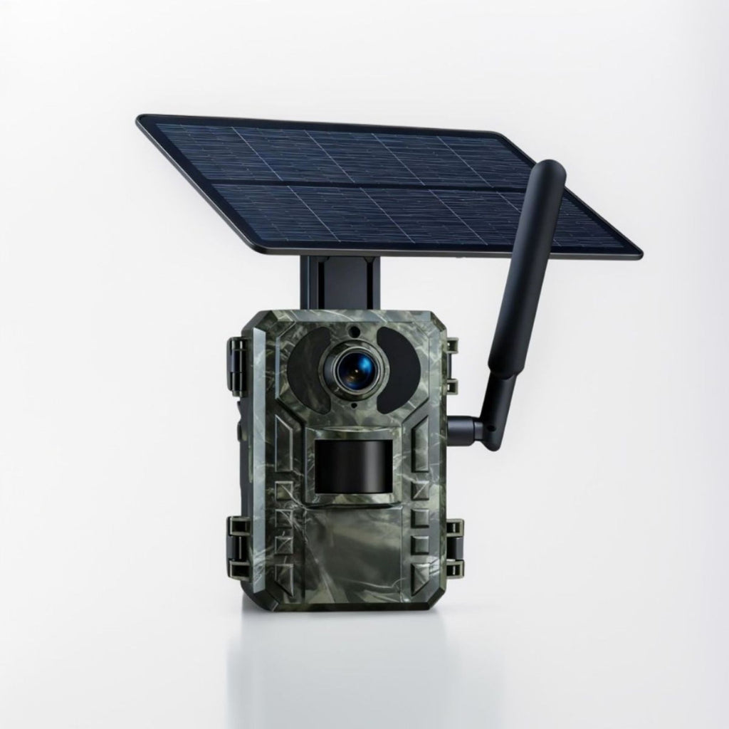 Caméra de chasse 4G solaire avec panneau solaire