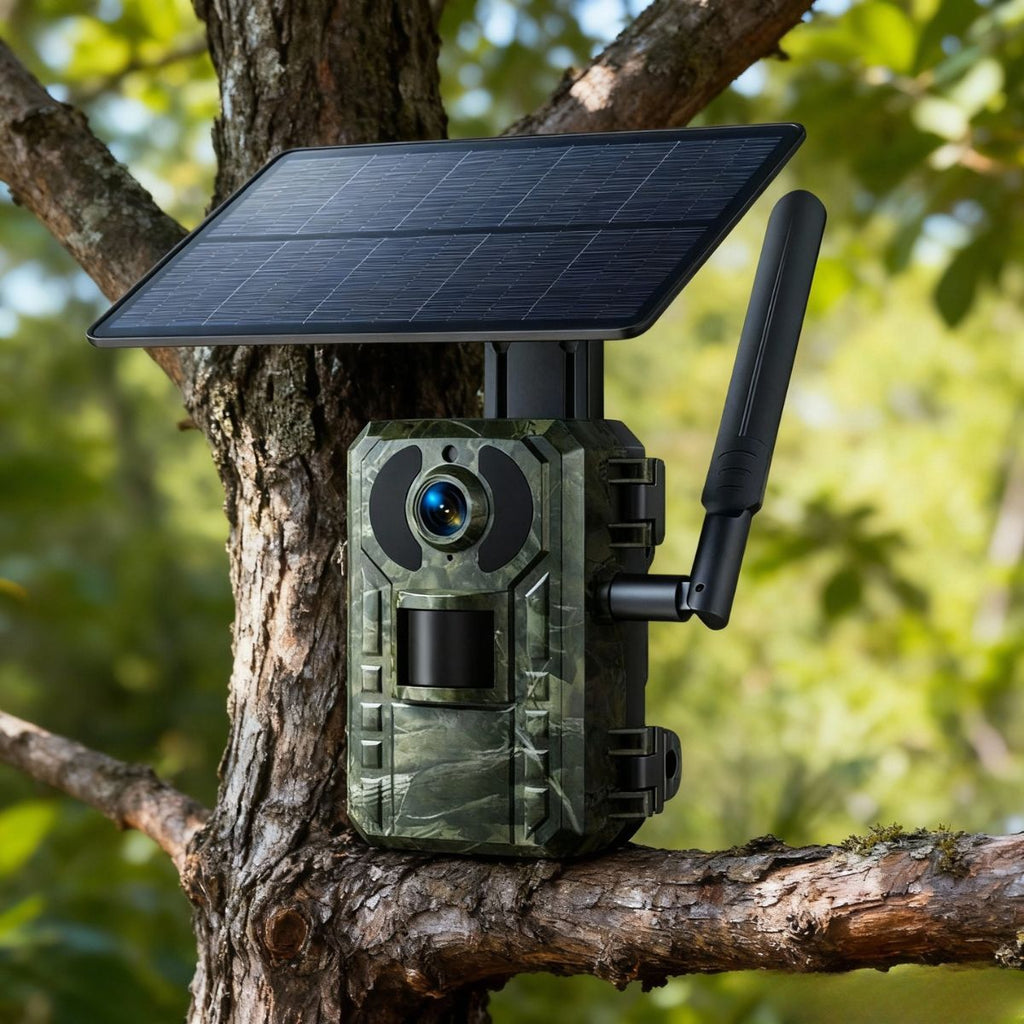 Caméra de chasse 4G solaire avec panneau solaire