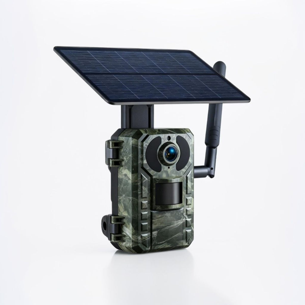 Caméra de chasse 4G solaire avec panneau solaire